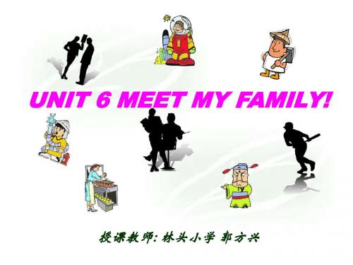 人教版四年上册U6B《Meet My Family》