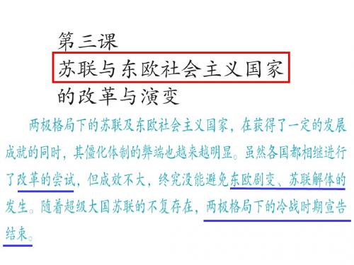 浙江省宁波市慈城中学历史与社会(人教版)九年级下册：