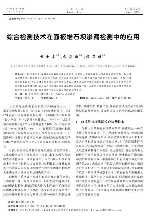 综合检测技术在面板堆石坝渗漏检测中的应用