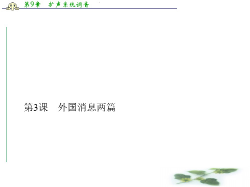 高中人教语文选修新闻阅读与实践课件：第2章 第3课 外国消息两篇