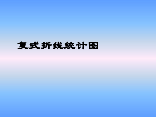 人教版小学五年级下册数学《复式折线统计图》教学课件