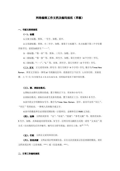 SEO网站编辑规范(草稿)