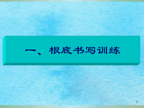 《大写数字书写规范》ppt课件