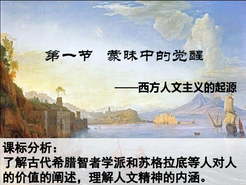历史人民版必修三专题六第一节  蒙昧中的觉醒(共28张PPT)
