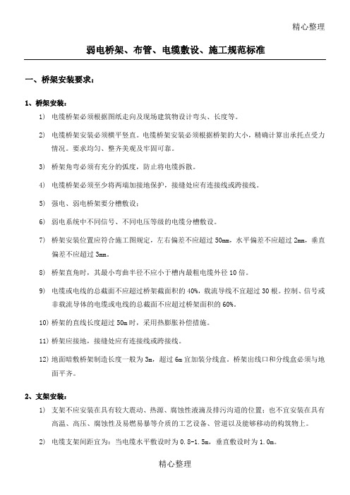 0弱电布管、布线施工规范标准