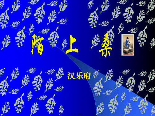九年级语文上册20《陌上桑》课件鲁教版五四制