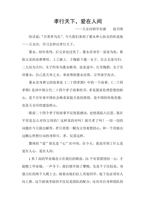 孝行天下 赵书琪