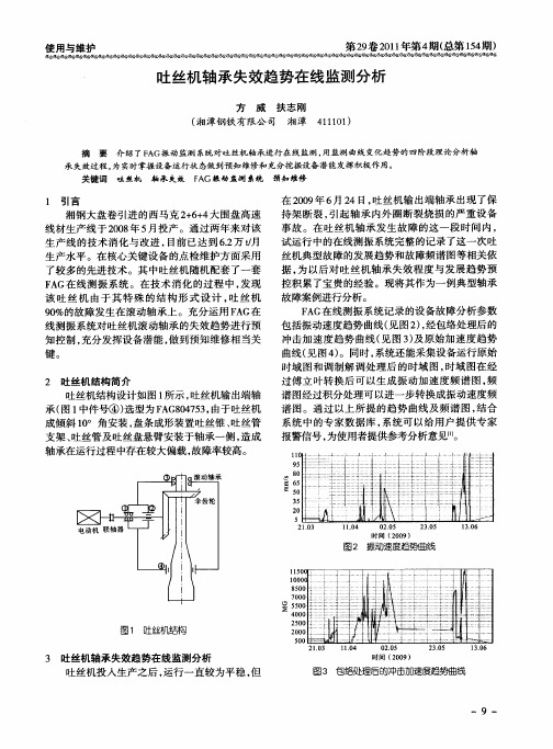 吐丝机轴承失效趋势在线监测分析