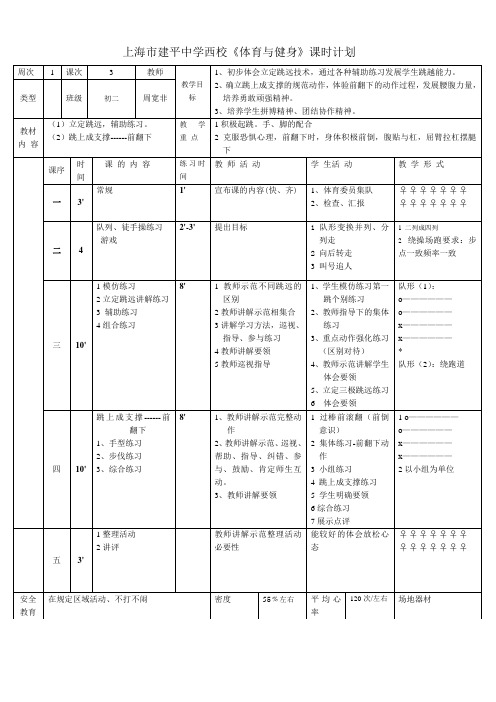3教案1立定跳远 2跳上成支撑doc