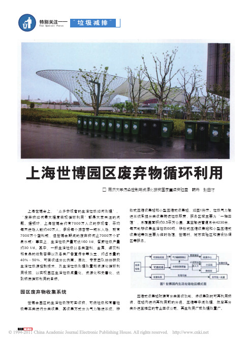 上海世博园区废弃物循环利用