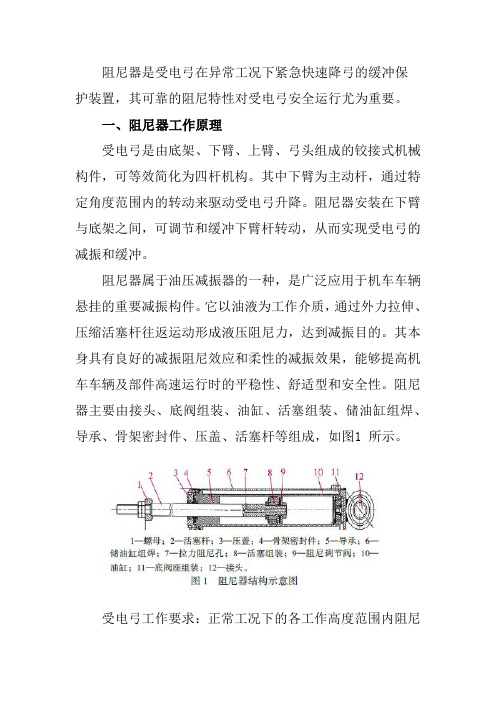 受电弓阻尼器原理及常见故障分析