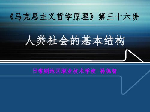 人类社会的基本结构
