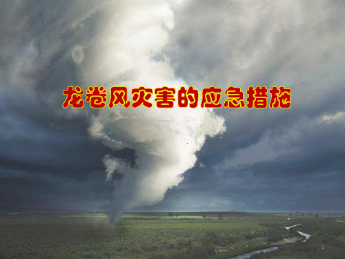 龙卷风灾害的应急措施ppt课件