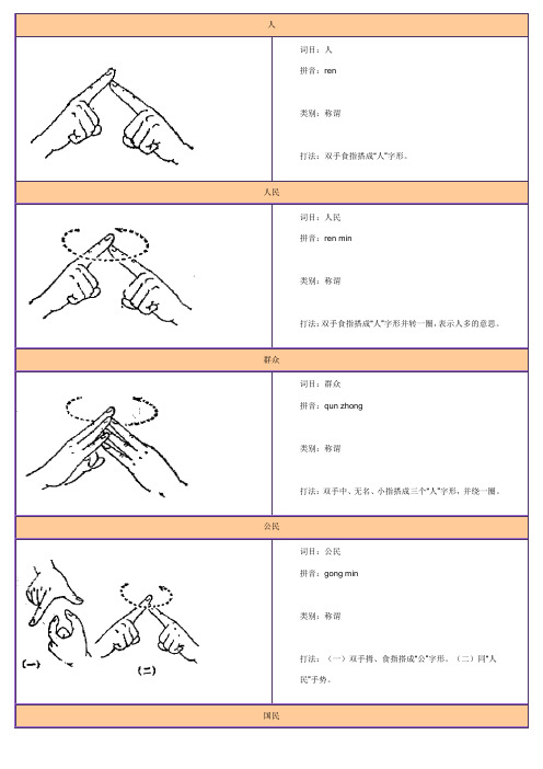 哑语