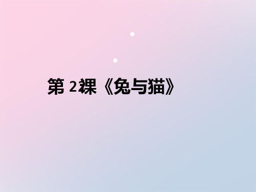 2021年《兔与猫》家养小动物PPT课件文档