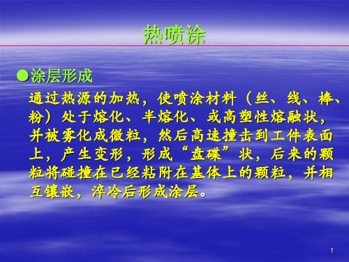 热喷涂技术介绍