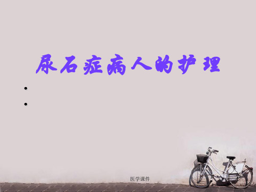 泌尿系结石病人的护理  ppt课件