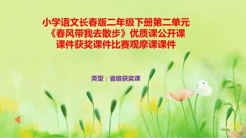 小学语文长春版二年级下册第二单元《春风带我去散步》优质课公开课课件获奖课件B006
