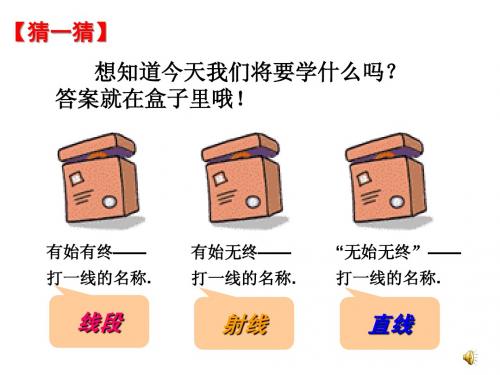 7.2 《线段射线和直线》课件 浙教版 (1)