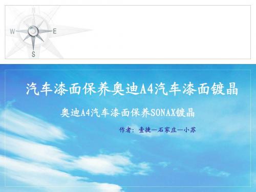奥迪A4汽车漆面保养