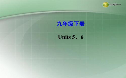 【世纪金榜】(新课标)2014年中考英语总复习 九年级下册 Units 5-6课件