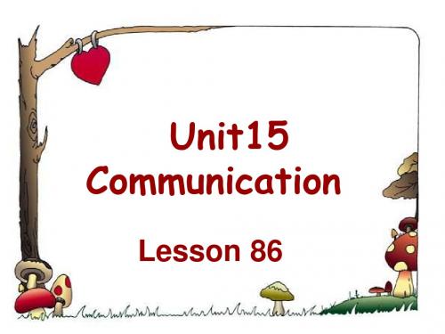 四年级英语下册《Unit15communication》(Lesson86) 精选教学PPT课件1人教新起点