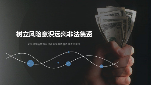 树立风险意识  远离非法集资[优质PPT]