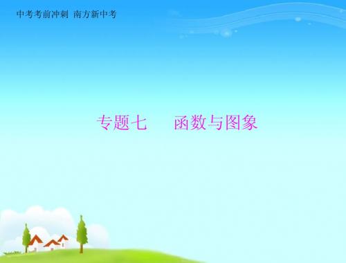 最新2015年 《南方新中考》 数学 第二部分 专题七 函数与图象[配套课件]