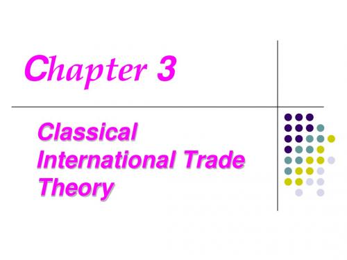 CH3 classical international trade theory