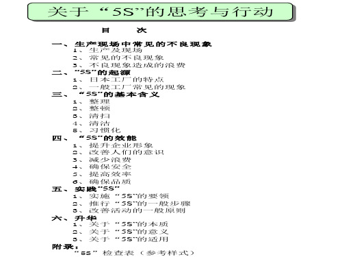 生产现场中常见的不良现象与5S管理(ppt 31页)