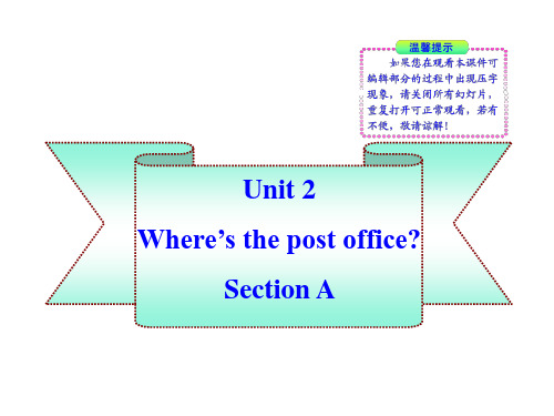 Unit 2Where’s the post officeSection A