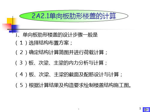 单向板计算PPT课件