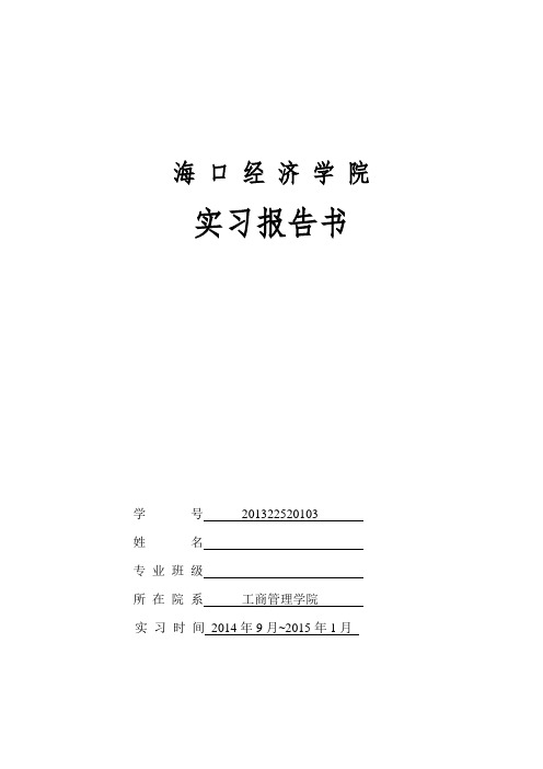 顺丰实训报告