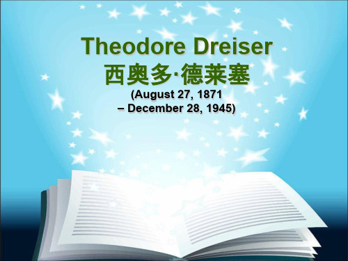 美国-文学Theodore-Dreiser