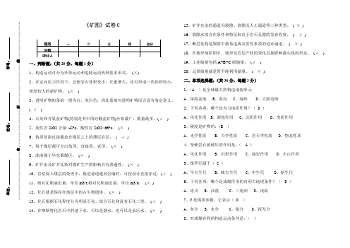 煤矿地质学B卷