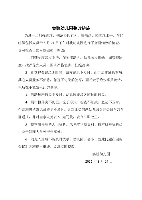 检查通报(3月份)