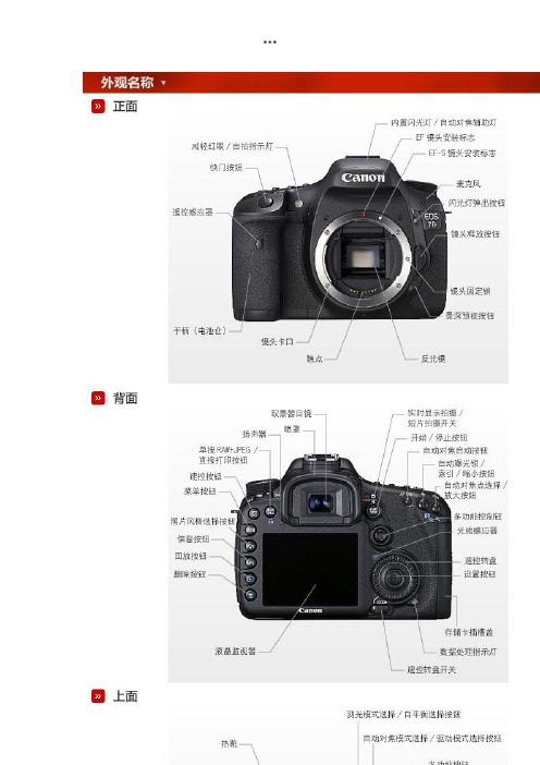 佳能EOS7D数码单反相机说明书