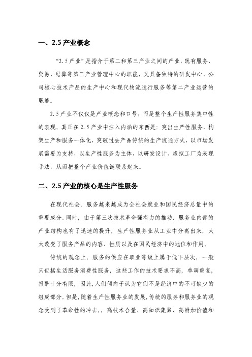 2.5产业概念
