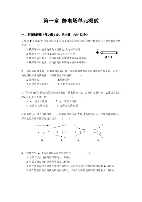 第一章 静电场单元测试