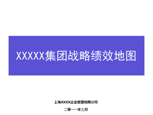 xxxx集团公司绩效地图