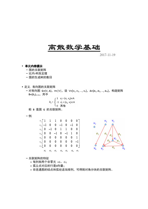 14-L.03 图的关联矩阵及生成树数目