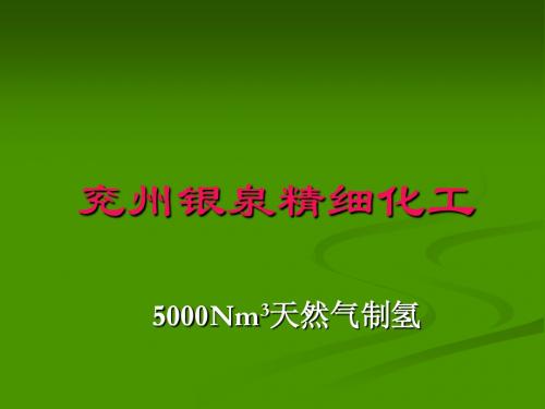 制氢培训课件