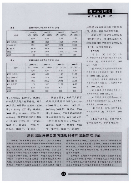 新闻出版总署要求内部报刊资料出版需准印证