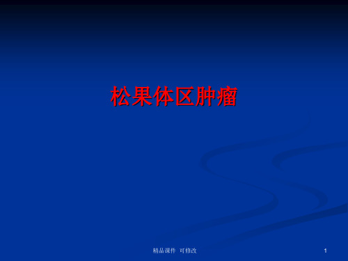 松果体区肿瘤医学课件