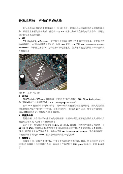 计算机组装  声卡的组成结构