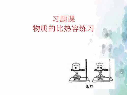 苏科版-物理-八年级下册-6.4 物质的比热容5