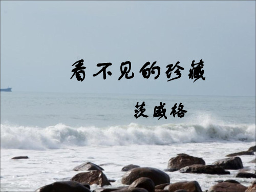 优质课高三语文苏教版选修系列《短篇小说选读》选读(看不见的珍藏)课件(40张ppt)(共40张PPT)