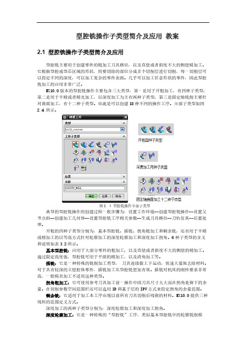 04-型腔铣操作子类型简介及应用教案