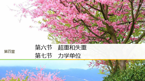 2018版物理粤教版必修一课件：第四章 力与运动 第六～七节 精品