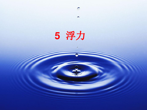 《第5课浮力》课件